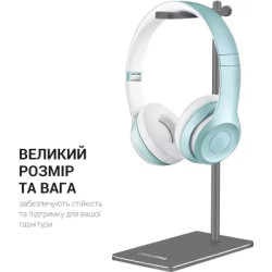 Підставка для гарнітури OfficePro Aluminum Alloys Grey (LS350G)