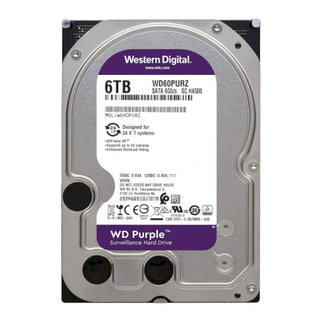 Жорсткий диск 3.5" 6TB WD (WD64PURZ)
