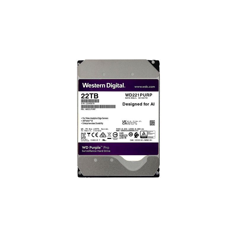 Жорсткий диск 3.5" 22TB WD (WD221PURP)
