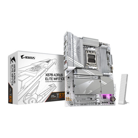 Материнська плата GIGABYTE X870 AORUS ELITE WIFI7 ICE (X870 A ELITE WF7 ICE)