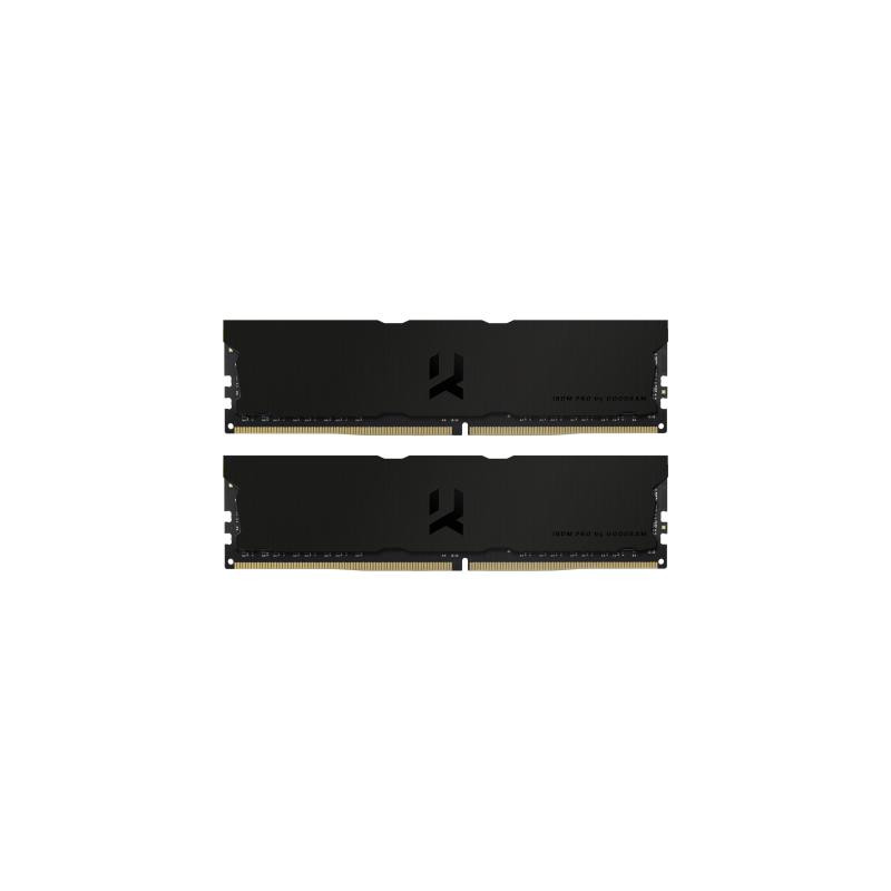 Модуль пам'яті для комп'ютера DDR4 32GB (2x16GB) 3600 MHz Iridium Pro Deep Black Goodram (IRP-K3600D4V64L18/32GDC)