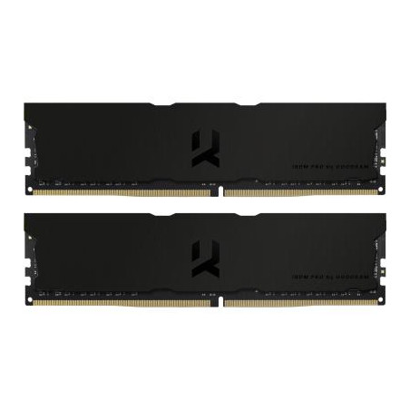 Модуль пам'яті для комп'ютера DDR4 32GB (2x16GB) 3600 MHz Iridium Pro Deep Black Goodram (IRP-K3600D4V64L18/32GDC)