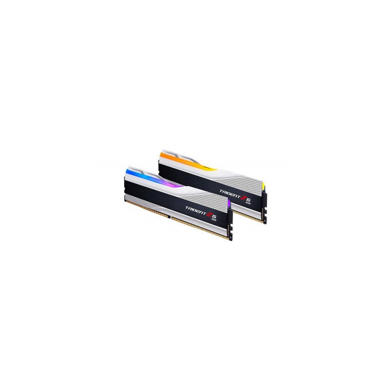 Модуль пам'яті для комп'ютера DDR5 32GB (2x16GB) 6000 MHz Trident Z5 RGB Silver G.Skill (F5-6000J3636F16GX2-TZ5RS)
