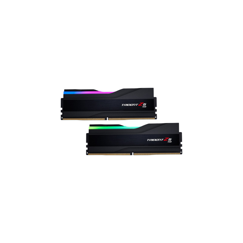 Модуль пам'яті для комп'ютера DDR5 32GB (2x16GB) 6400 Trident Z5 RGB Black G.Skill (F5-6400J3239G16GX2-TZ5RK)