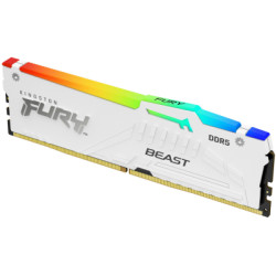 Модуль пам'яті для комп'ютера DDR5 32GB 6000 MHz Beast AM5 RGB White Kingston Fury (ex.HyperX) (KF560C36BWEA-32)