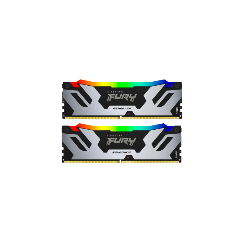 Модуль пам'яті для комп'ютера DDR5 96GB (2x48GB) 6400 MHz Renegade RGB XMP Kingston Fury (ex.HyperX) (KF564C32RSAK2-96)