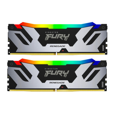 Модуль пам'яті для комп'ютера DDR5 96GB (2x48GB) 6400 MHz Renegade RGB XMP Kingston Fury (ex.HyperX) (KF564C32RSAK2-96)