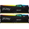 Модуль пам'яті для комп'ютера DDR5 16GB (2x8GB) 6000 MHz FURY Beast RGB Kingston Fury (ex.HyperX) (KF560C36BBEAK2-16)