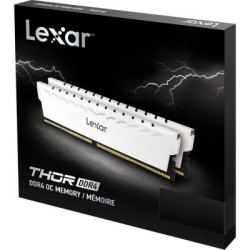 Модуль пам'яті для комп'ютера DDr432GB (2x16GB) 3600 MHz Thor White Lexar (LD4BU016G-R3600GDWG)