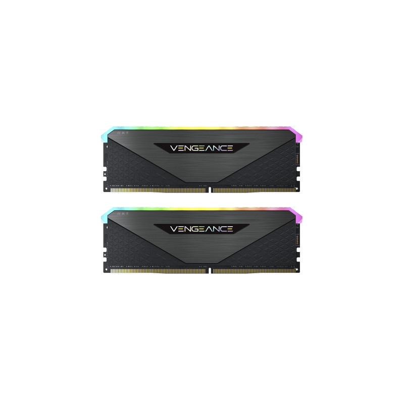 Модуль пам'яті для комп'ютера DDR4 32GB (2x16GB) 3600 MHz Vengeance RGB RT Black Corsair (CMN32GX4M2Z3600C18)