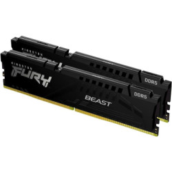Модуль пам'яті для комп'ютера DDR5 32GB (2x16GB) 6000 MHz Fury Beast Black Kingston Fury (ex.HyperX) (KF560C36BBE2K2-32)
