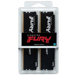 Модуль пам'яті для комп'ютера DDR5 32GB (2x16GB) 6000 MHz Fury Beast Black Kingston Fury (ex.HyperX) (KF560C36BBE2K2-32)