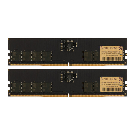 Модуль пам'яті для комп'ютера DDR5 32GB (2x16GB) 5600 MHz INTELIGENTES (IU5CIJ2/32)