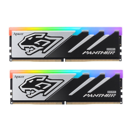 Модуль пам'яті для комп'ютера DDR5 32GB (2x16GB) 5600 MHz Panther RGB Apacer (AH5U32G56C5229BAA-2)