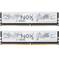 Модуль пам'яті для комп'ютера DDR5 32GB (2x16GB) 6000 MHz NOX White Apacer (AH5U32G60C622MWAA-2)
