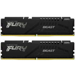 Модуль пам'яті для комп'ютера DDR5 64GB (2x32GB) 5600 MHz Beast EXPO Black Kingston Fury (ex.HyperX) (KF556C40BB2K2-64)