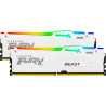 Модуль пам'яті для комп'ютера DDR5 32GB (2x16GB) 6000 MHz Beast RGB EXPO White Kingston Fury (ex.HyperX) (KF560C36BWE2AK2-32)