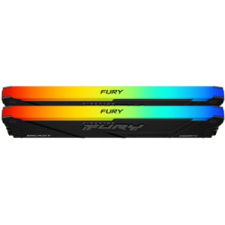 Модуль пам'яті для комп'ютера DDR4 32GB (2x16GB) 3200 MHz Beast RGB Black Kingston Fury (ex.HyperX) (KF432C16BB12AK2/32WP)