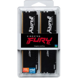 Модуль пам'яті для комп'ютера DDR5 64GB (2x32GB) 5200 MHz Beast Black Kingston Fury (ex.HyperX) (KF552C40BB2K2-64)