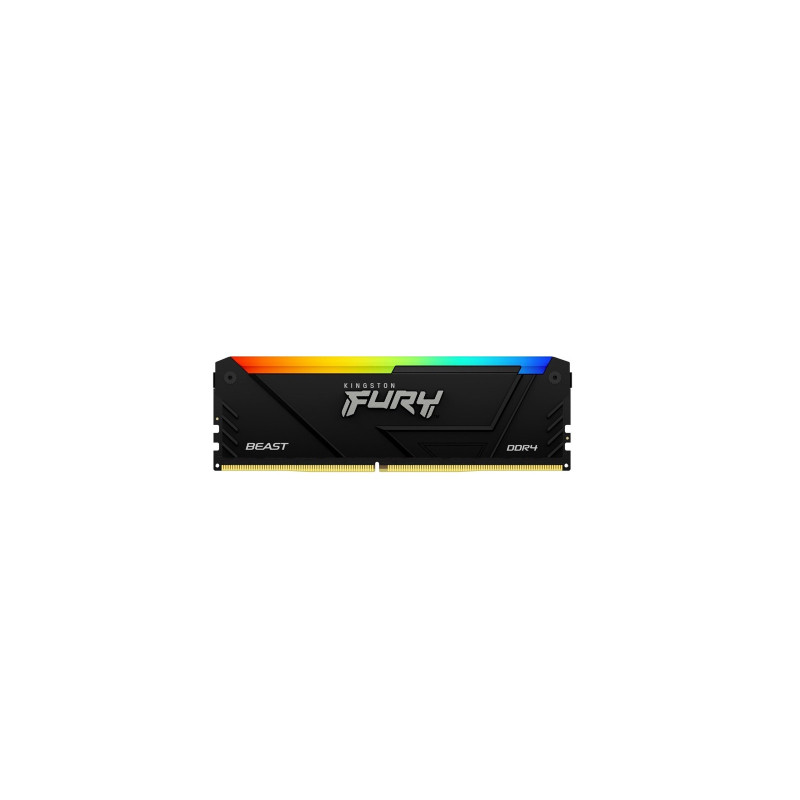 Модуль пам'яті для комп'ютера DDR4 16GB 3200 MHz Beast RGB Kingston Fury (ex.HyperX) (KF432C16BB12A/16WP)