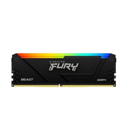 Модуль пам'яті для комп'ютера DDR4 8GB 3200 MHz Beast RGB Kingston Fury (ex.HyperX) (KF432C16BB2A/8WP)