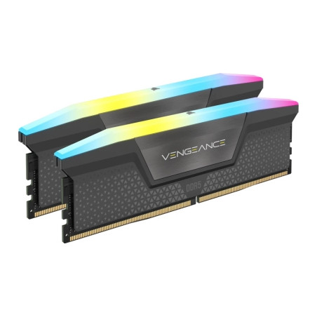 Модуль пам'яті для комп'ютера DDR5 64GB (2x32GB) 5600 MHz Vengeance RGB Corsair (CMH64GX5M2B5600Z40K)