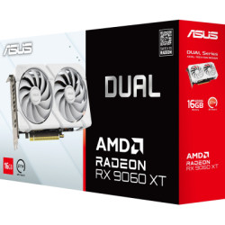 Відеокарта ASUS Radeon RX 9060 XT 16Gb DUAL WHITE OC (DUAL-RX9060XT-16G-WHITE)