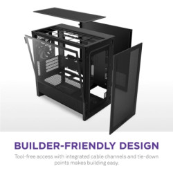 Корпус для ПК NZXT H3 Flow All Black (CC-H31FB-01)