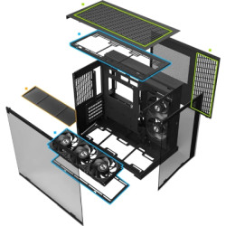 Корпус для ПК Lian Li O11 Dynamic Mini V2, Black (G99.O11DMIV2X.00)