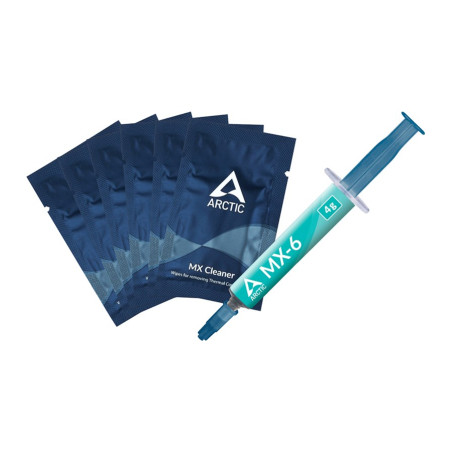 Термопаста Arctic MX-6 4g with 6 pcs MX Cleaner (ACTCP00084A)