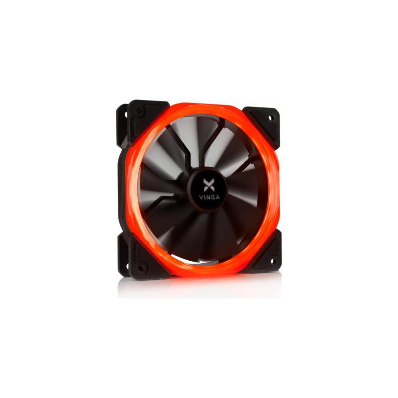 Кулер до корпусу Vinga LED fan-01 red