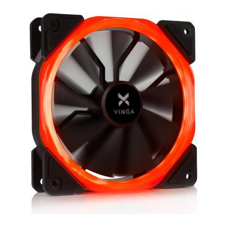 Кулер до корпусу Vinga LED fan-01 red