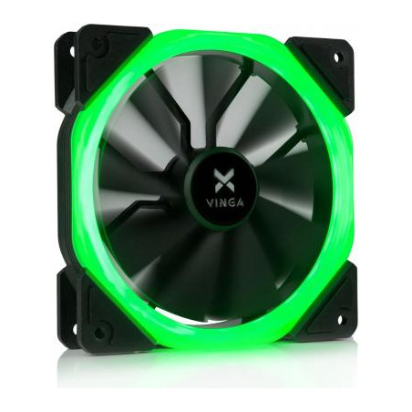Кулер до корпусу Vinga LED fan-01 green
