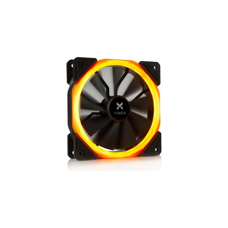 Кулер до корпусу Vinga LED fan-01 orange