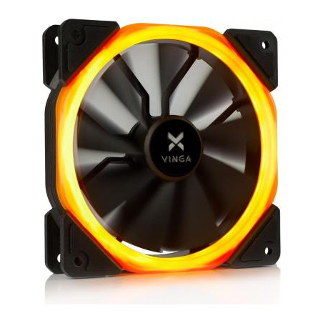 Кулер до корпусу Vinga LED fan-01 orange