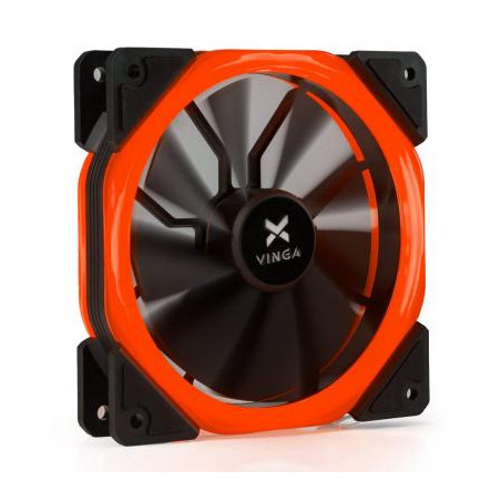 Кулер до корпусу Vinga LED fan-02 red