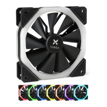 Кулер до корпусу Vinga RGB fan-04