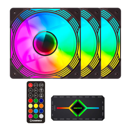 Кулер до корпусу Gamemax KF300 BK