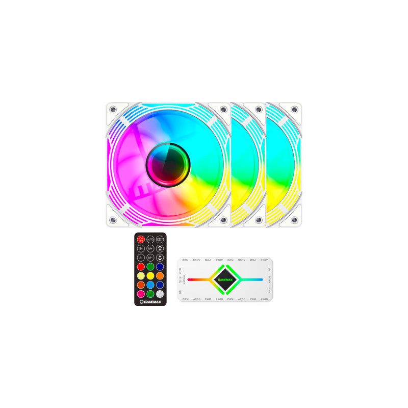 Кулер до корпусу Gamemax KF300 WH