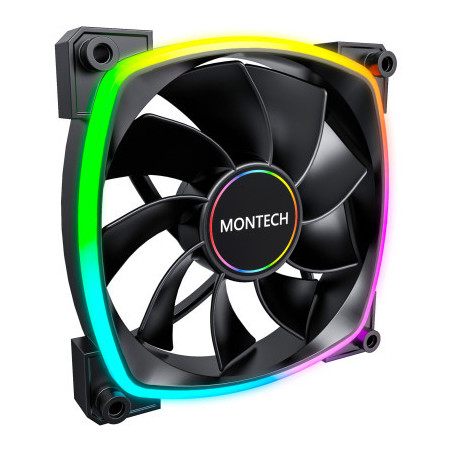 Кулер до корпусу MONTECH RX140 PWM BLACK