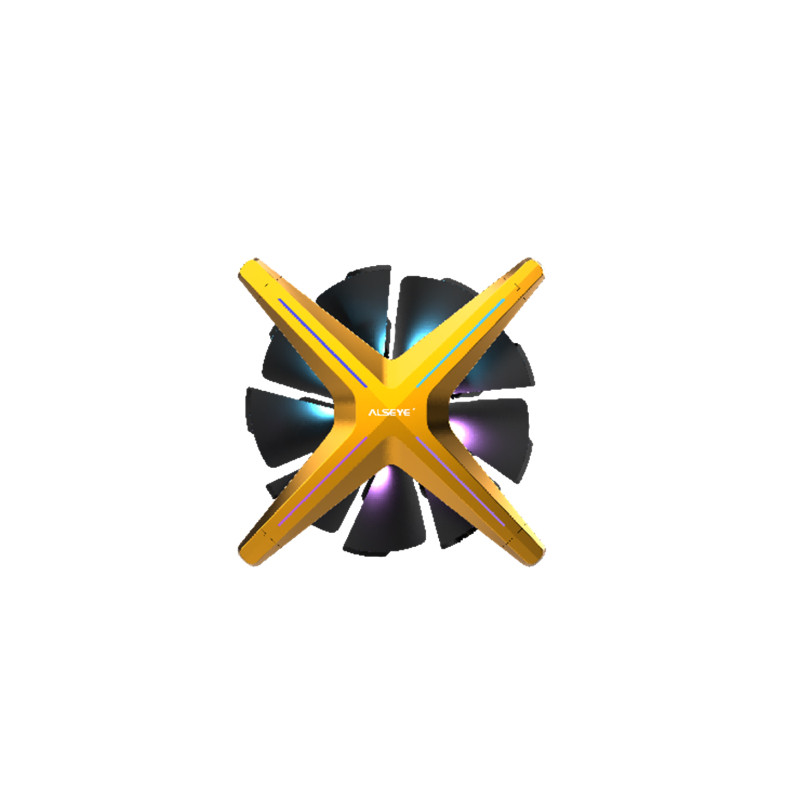 Кулер до корпусу Alseye X12 (Yellow Push) (AS.04.03.0028)