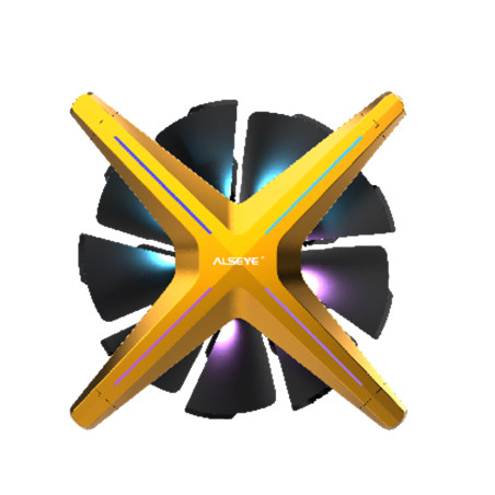 Кулер до корпусу Alseye X12 (Yellow Push) (AS.04.03.0028)