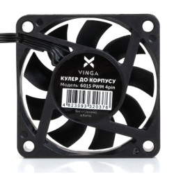Кулер до корпусу Vinga 6015 PWM 4pin ОЕМ