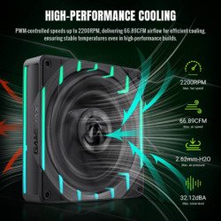 Кулер до корпусу Gamemax Tornado T12 ARGB