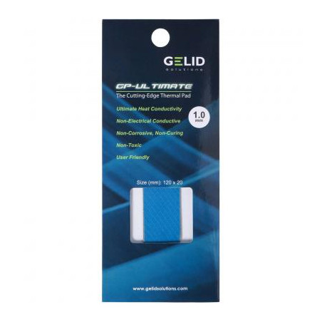 Термопрокладка Gelid Solutions 15W/mK 120x20x1.0 mm (TP-GP04-R-B)