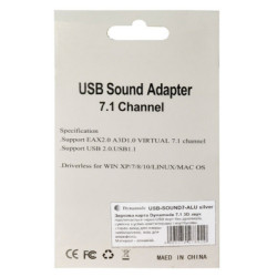 Звукова плата Dynamode USB-SOUND7-ALU silver
