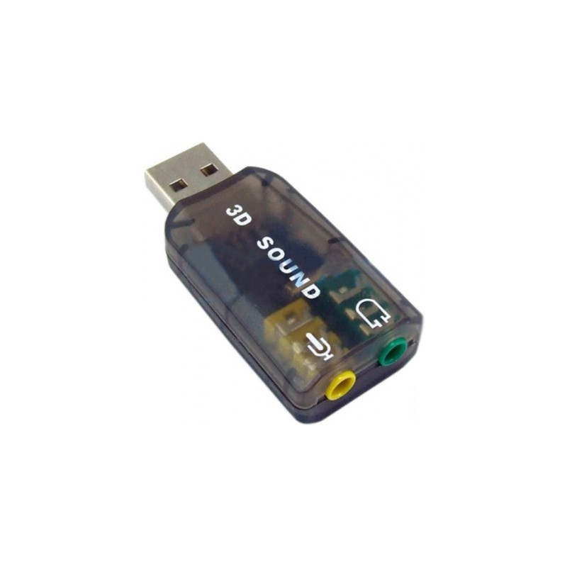 Звукова плата Dynamode USB 6(5.1) 3D RTL dark gray (USB-SOUNDCARD2.0 black)