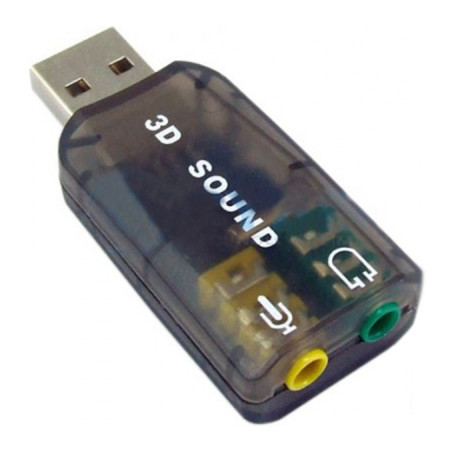 Звукова плата Dynamode USB 6(5.1) 3D RTL dark gray (USB-SOUNDCARD2.0 black)
