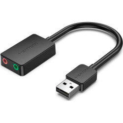 Звукова плата Vention Audio USB 2х3,5 мм jack 0.15m (CDYB0)