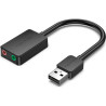 Звукова плата Vention Audio USB 2х3,5 мм jack 0.15m (CDYB0)